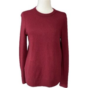 Halogen Cashmere Sweater Womens Size Small Maroon Cozy Very Soft Casual